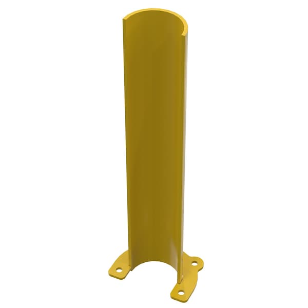 Vestil Steel Rounded Rack Guard 24 In. x 7.25 In. x 6.5 In. Yellow RRG-24-4-YL - main